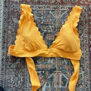 Aerie Scalloped Edge Orange Bikini too